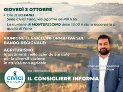 Incontro a Fano sul bando Agriturismi
