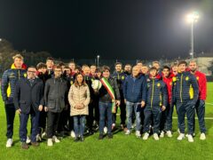Fine dei lavori al campo di calcio di Vismara a Pesaro