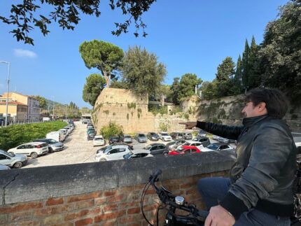 Sopralluogo nei parcheggi di Pesaro da parte del sindaco Biancani