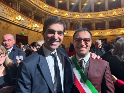 Francesco Acquaroli e Luca Serfilippi