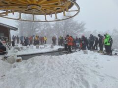 Sciatori sul monte Catria