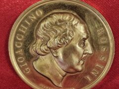 Medagli ritraente Gioachino Rossini