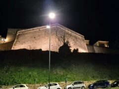 Nuova illuminazione presso il Torrione San Bartolo a Urbino