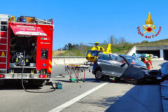 Incidente mortale in A-14 tra caselli di Cattolica e Pesaro, nei pressi di Gradara