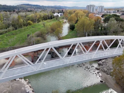 Ponte ciclopedonale sul Foglia a Pesaro