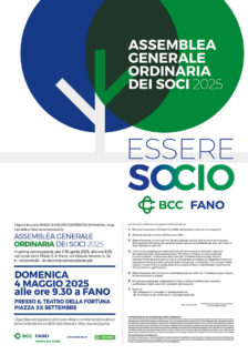 Assemblea soci BCC Fano 2025 - locandina