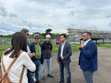 Sopralluogo al campo di atletica Zengarini