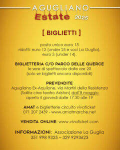 Agugliano Estate 2025 - biglietti
