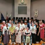 Studenti inglesi in visita all'aula consiliare della Regione Marche