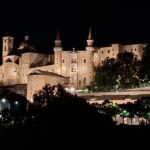 Panorama di Urbino con la nuova illuminazione Led