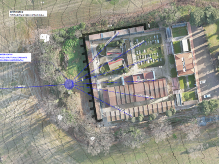 Frana nei pressi del cimitero di Tavullia