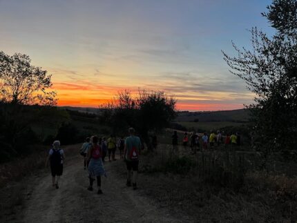 Camminata al tramonto