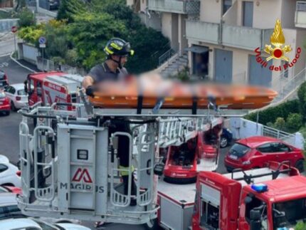 Persona soccorsa a Montelabbate dai Vigili del Fuoco