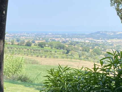 Il panorama dal Ristorante La Collina da Pifin di Castelvecchio di Monte Porzio