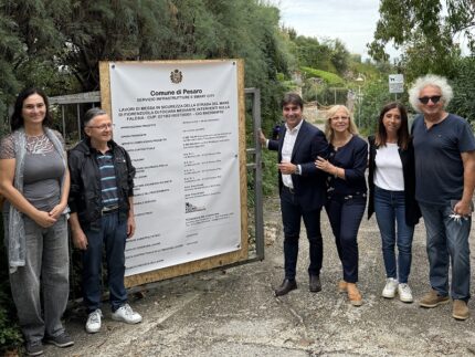 Lavori in Strada del Mare a Fiorenzuola di Focara
