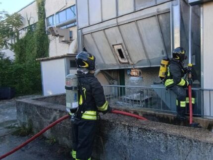 Incendio di un silos a Fano