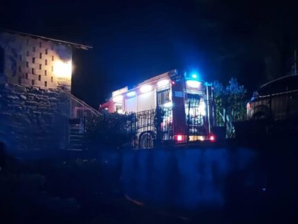 Incendio a Mercatello sul Metauro