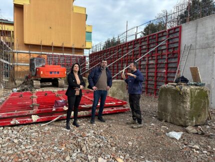 Lavori per il nuovo Centro Civico di Cartoceto