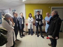 L'assessore regionale Calcinaro in visita all'ospedale Santa Croce di Fano