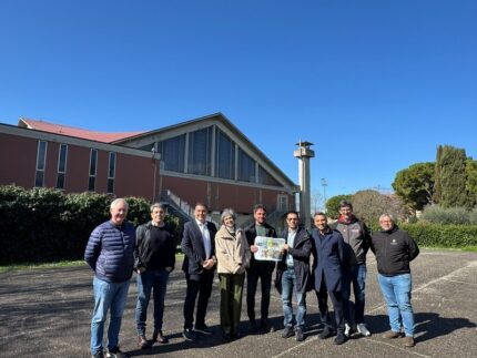 Area dove sorgerà il nuovo playground a San Lazzaro di Fano