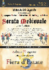 La locandina della "Serata medeivale"