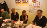 Un momento della conferenza stampa