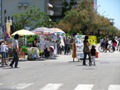 Alcune bancarelle a Fano