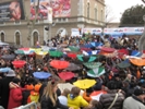 Lancio di dolci durante il carnevale