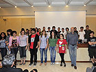 La classe IV A sezione Michelangelo del Liceo Artistico Apolloni di Fano all'edizione 2011/2012 di “Orientagiovani”