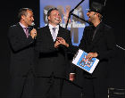Aguzzi e Bordoni sul palco do "Idee in moda"