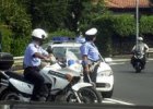 Posto di blocco dei vigili motociclisti