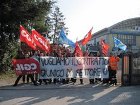 I dipendenti della ditta Sangalli in sciopero