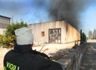 Lo stabile in fiamme della 'T Desing International'
