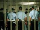 Agenti di polizia penitenziaria nel carcere di Pesaro