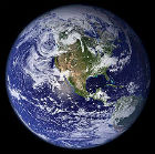 Un'immagine da satellite della Terra
