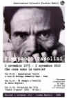 La locandina per il 35° anniversario dell'omicidio di Pasolini