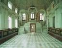 L'interno della sinagoga di Pesaro