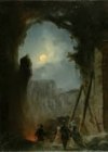 Il dipinto "Notturno al Colosseo" del pittore e patriota Ippolito Caffi