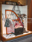 Una vetrina del marchio Hermès