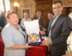 Il Presidente Ricci con Vera Soloveva ministro del commercio della regione russa