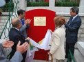 Il disvelamento della targa commemorativa 