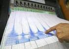 Un sismografo mentre registra l'attività tellurica