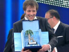 Raphael Gualazzi sul palco dell'Ariston