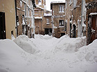 Urbino sepolta dalla neve nel febbraio 2012